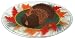 Peggy Karr 18-Inch Glass Turkey Oval Platter