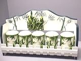 BAMBOO 3-D Majolica Spice Rack & Jars *NEW*