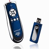 Satechi SP400 Smart-Pointer 2.4GHz RF Wireless Presenter with Mouse Function and Laser Pointer - Blue (SP400BLU)