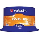 Verbatim DVD-R Matt Silver, 16x certifi�, 50 pi�ces en cake boxpar Verbatim