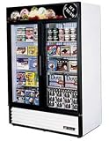 True GDM-49F Glass Door Merchandiser Reach-In Freezer 2 Swing Doors 54 Wide