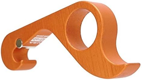 GrOpener Grab Opener ORANGE One Handed Aluminum Magnetic Bottle Can Opener ~ American Made
