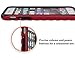 Justola Shockproof iPhone 6/6s Case, Dual Layer, Heavy Duty, Rugged Silicone iPhone Protection, 4.7 Red