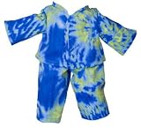 Tie Dye Pajamas - Earth Friends Doll Clothing Also Fits American Girl Bitty Baby Dolls