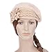 Vbiger Women's Winter Beanie Berets Hat (Beige)
