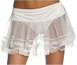 Lace Petticoat Crinoline Short Skirt Slip White