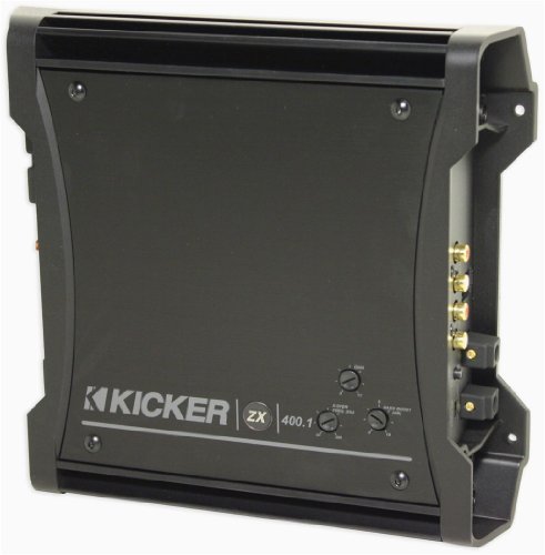 Brand New Kicker 10zx400.1 400 Watt Rms Mono-block Class D Car Audio Amplifier with Top Mounted Controls and Upgraded Features On Sale