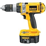Factory-Reconditioned DEWALT DC984KAR Heavy Duty 14.4-Volt Ni-Cad 1/2-Inch Cordless Hammer Drill/Driver Kit