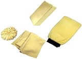 Detailer's Choice 4-Piece Genuine Leather Chamois Kit