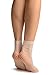 LissKiss White Thick Mesh Socks Ankle High - Socks