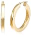 Jewelry : 14k Yellow Gold 25mm Tube Hoop Earrings