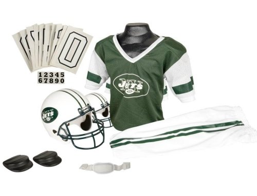 Franklin Sports NFL New York Jets Deluxe Youth Uniform Set Medium #15701F25 Franklin Sports NFL New York Jets Deluxe Youth Uniform Set Medium #15701F25