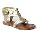 Paprika NANCY Metallic Gladiator Sandals