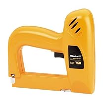 Einhell 4257810 BET 750 Elektrotacker, 230 V, Schussfolge: 20 pro Min., incl. Klammern + N&auml;gel