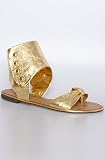 Naughty Monkey The For Linda Flat in Gold,Shoes for Women