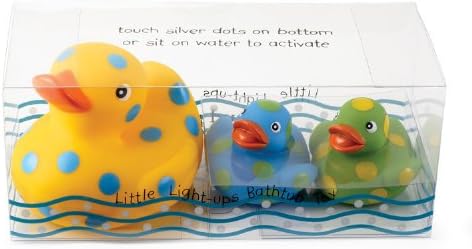 Mud Pie Baby Eieio Light-Up Bathtub Toys, Ducks, Set of 3