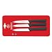 Mundial SC0547-4 4-Inch Spear Point Paring Knife Collection, Set of 3, Black