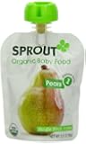 Sprout Organic Foods, Stage 1 Pouch, Pears, 3.17 Ounce (Pack of 5)