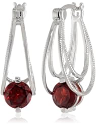 Sterling Silver Hoop Earrings (0.57" Diameter)