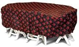 Two Dogs Designs, 92 Oval/Rect Table Cover, Chili Peppers