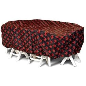 Two Dogs Designs, 92 Oval Rect Table Cover, Chili Peppers from Dog Accessories