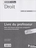 Droit BTS 2e ann�e : Livre du Professeur