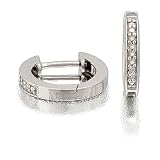 Silvr Diamond Hoop Earrings
