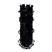 Lazy Susan Tall Thorn Glass Vase, Black