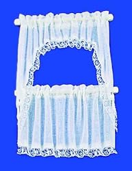 Miniature Demi White Curtains by Barbara O'Brien