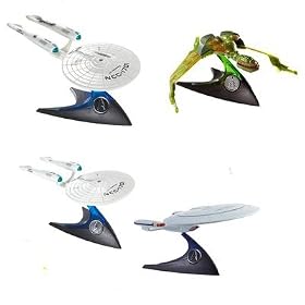 Hot Wheels Star Trek X Movie Enterprise NCC-1701 Regular & Battle Damaged Set