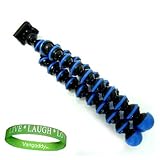 Blue Custom Adjustable Length Camera & Camcorder Tripod with Standard 1/4-2 ....