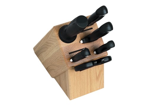 Kershaw 9900 Series 7-Piece Stainless-Steel Knife Set with Bamboo Block Kershaw 9900 Series 7-Piece Stainless-Steel Knife Set with Bamboo Block