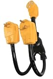 Camco 55025 RV Power Grip Maximizer 45 Amp Adapter