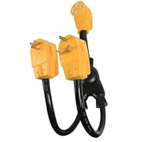 Camco 55025 RV Power Grip Maximizer 45 Amp Adapter