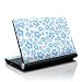Turquoise Hibiscus Design Decorative Skin Decal Sticker for Lenovo IdeaPad S10 Netbook Laptop Computer