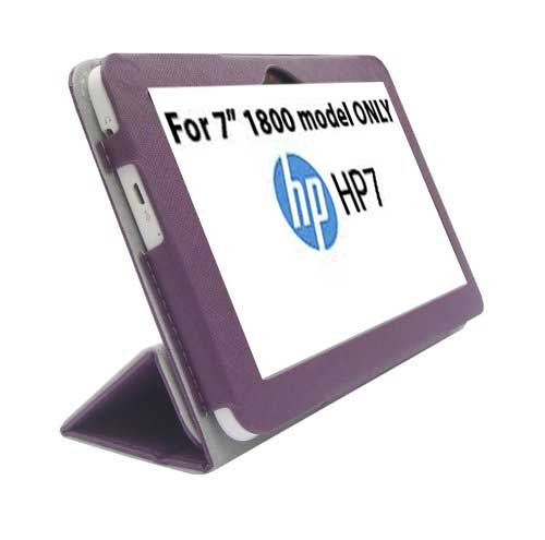 HappyZone PU Leather Case Cover For HP 7 (Model 1800), Purple
