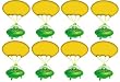 Alien Invaders - Set of 8 Vending Machine Toys
