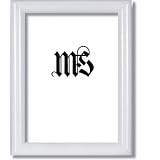 Frame for Picture Photo Diploma or Poster, Solid Wood, White, style #602