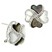 Romantic Heart Mother-of-Pearl Sterling Silver Earrings