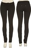 LONDON BRIDGE Stretch Low-Rise 5-Pocket Skinny Jean [FDBD0415810] - Black