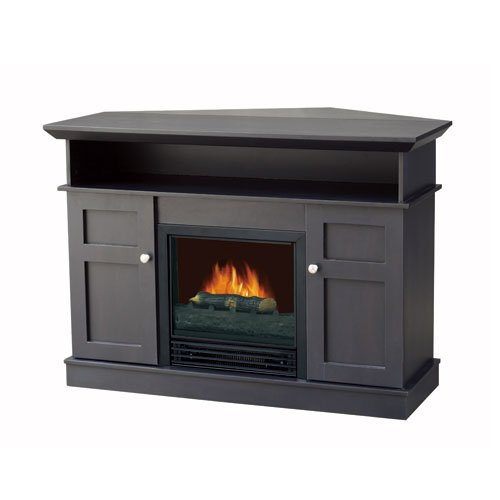 Flametec 1250W Electric Fireplaces Heater 912C-42FCP,TV Stand,Cappuccino