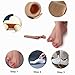Open Toe Tubes - Kalevel Gel Lined Fabric Finger Sleeve Toe Protectors Cushions Pads for Corn Hammer Toe Bunion, Callus, Blister Pain Pressure Relief 5.9 Inches (2 Pack)