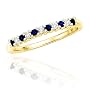 10k White or Yellow Gold Sapphire and Diamond Ring