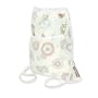 Bumkins Waterproof Tote Bag - Blue/Chocolate Circles