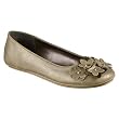 Women's Mossimo Supply Co. Odell Flower Ballet Flats - Metallic Gold