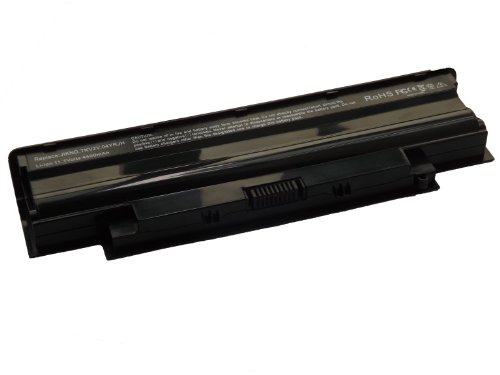 Replacement Dell Laptop Battery for Inspiron 15R 17R 14R 13R N5110 N5010 N4110 N4010 N7110 N3010 M501 M5030 Series , fits P/N 04YRJH 383CW 06P6PN 07XFJJ 451-11510 312-0233 J1KND WT2P4 312-1201 312-1205 9JR2H-[Li-ion 6-stall 10.8V 48wh] - Black