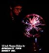 Museum Sized 22" Tall Plasma Globe - Pink Plasma Effect - 15" Diameter Ball