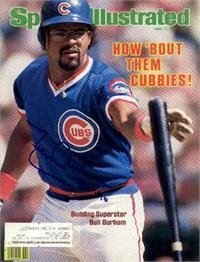 ''Leon Durham ''''Bull'''' autographed Sports Illustrated Magazine (Chicago Cubs)''