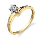 0.25 carat Diamond Solitaire Ring 14Kt Yellow Gold