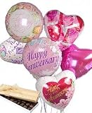 Half Dozen Mylar Balloon Bouquet with Chocolates, Anniversary - B000MD7G66